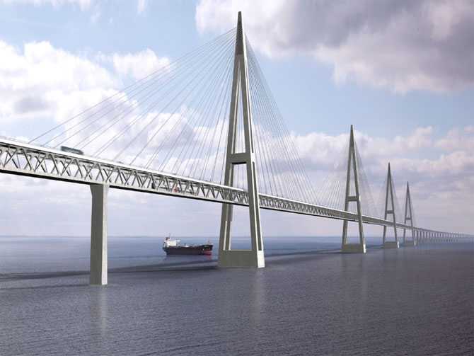 Fehmarn Belt Bridge, Denmark and Germany