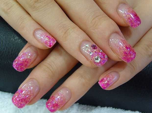 Glitter Striped Nail Art Designs - wide 10