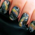 Galaxy nail art design ideas
