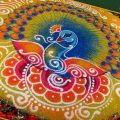 Peacock Rangoli Design Ideas For Diwali
