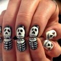 Halloween Skeleton Nail Art Designs