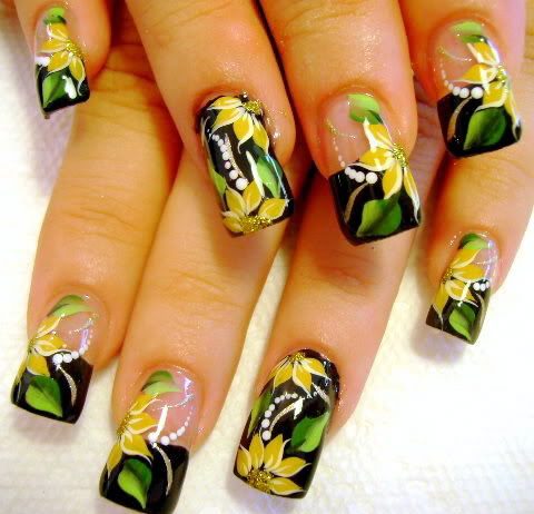 Flower nail Art video tutorial