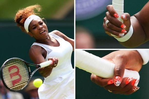 -Serena-Nails- wimbledon-nail-art
