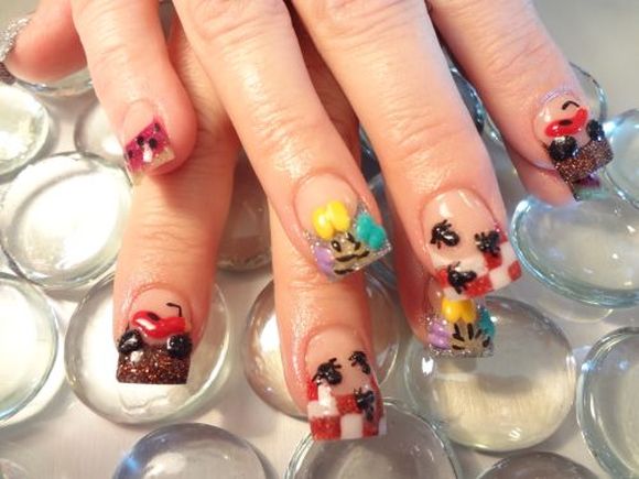 picnic -nail-art