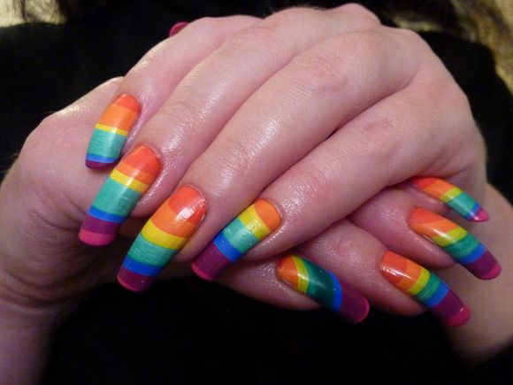 Stunning Rainbow Nail Art Ideas - wide 4