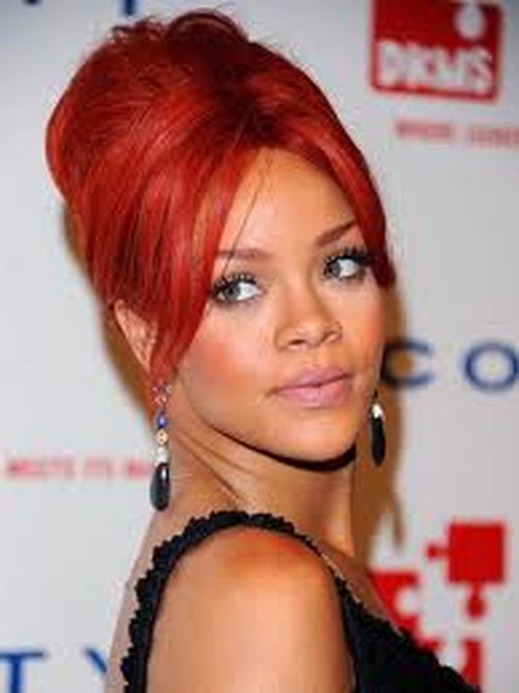 Rihanna Red Short Hairstyles